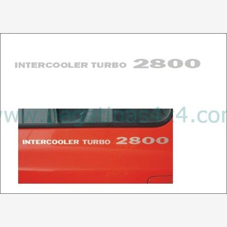 intercooler turbo 2800 mitsubishi