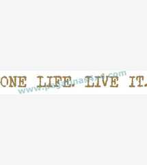 ONE LIFE. LIVE IT.